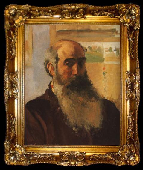 framed  Camille Pissarro Self-Portrait, ta009-2